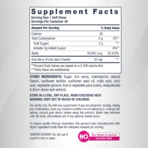 Biotin Beauty Acai Berry Flavor