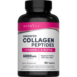 Grassfed Collagen Peptides + C & Biotin, 90 Caplets