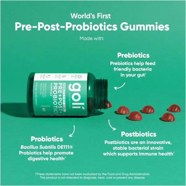Pre+Post+probiotics 60 gummies