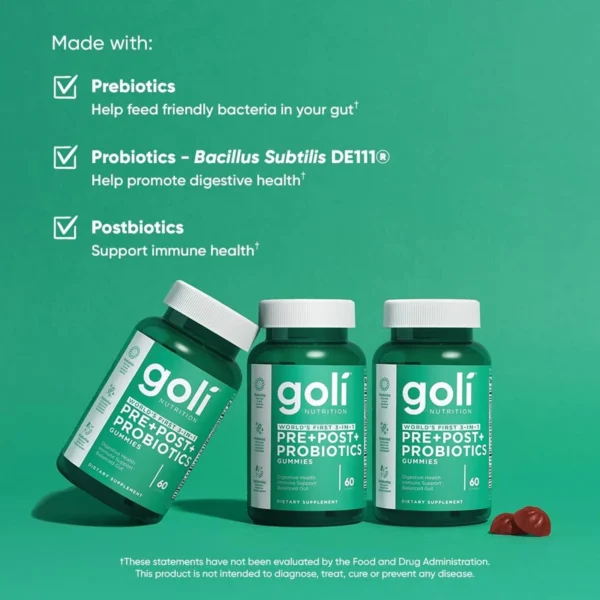 Pre+Post+probiotics 60 gummies