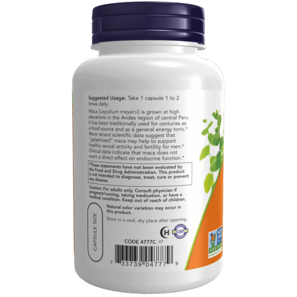 Raw Maca 750mg 90 Veg Capsules