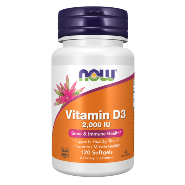 Vitamin D3 2000 IU  120 Softgels