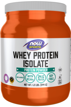 Whey Protein Isolate, Unflavored Powder 544g
