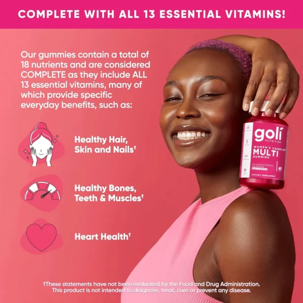 Women’s Complete Multi Gummies with Biotin, 60 Count