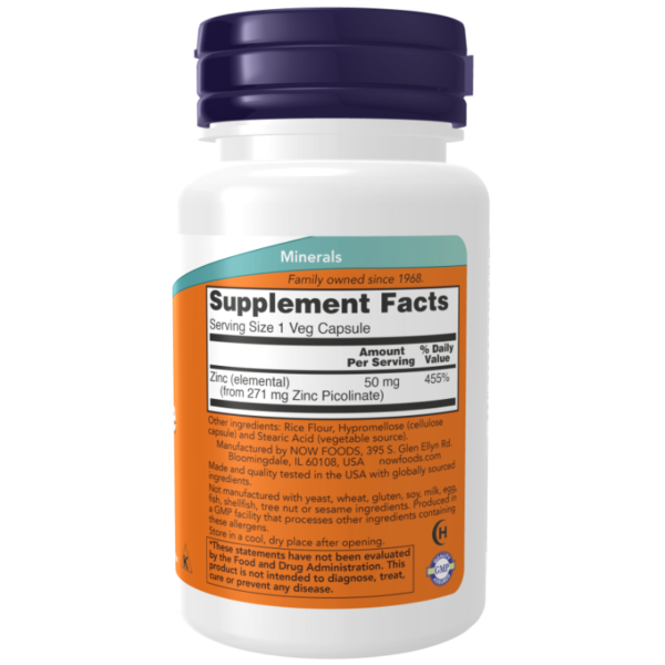 Zinc Picolinate 50mg 60 Veg Capsules